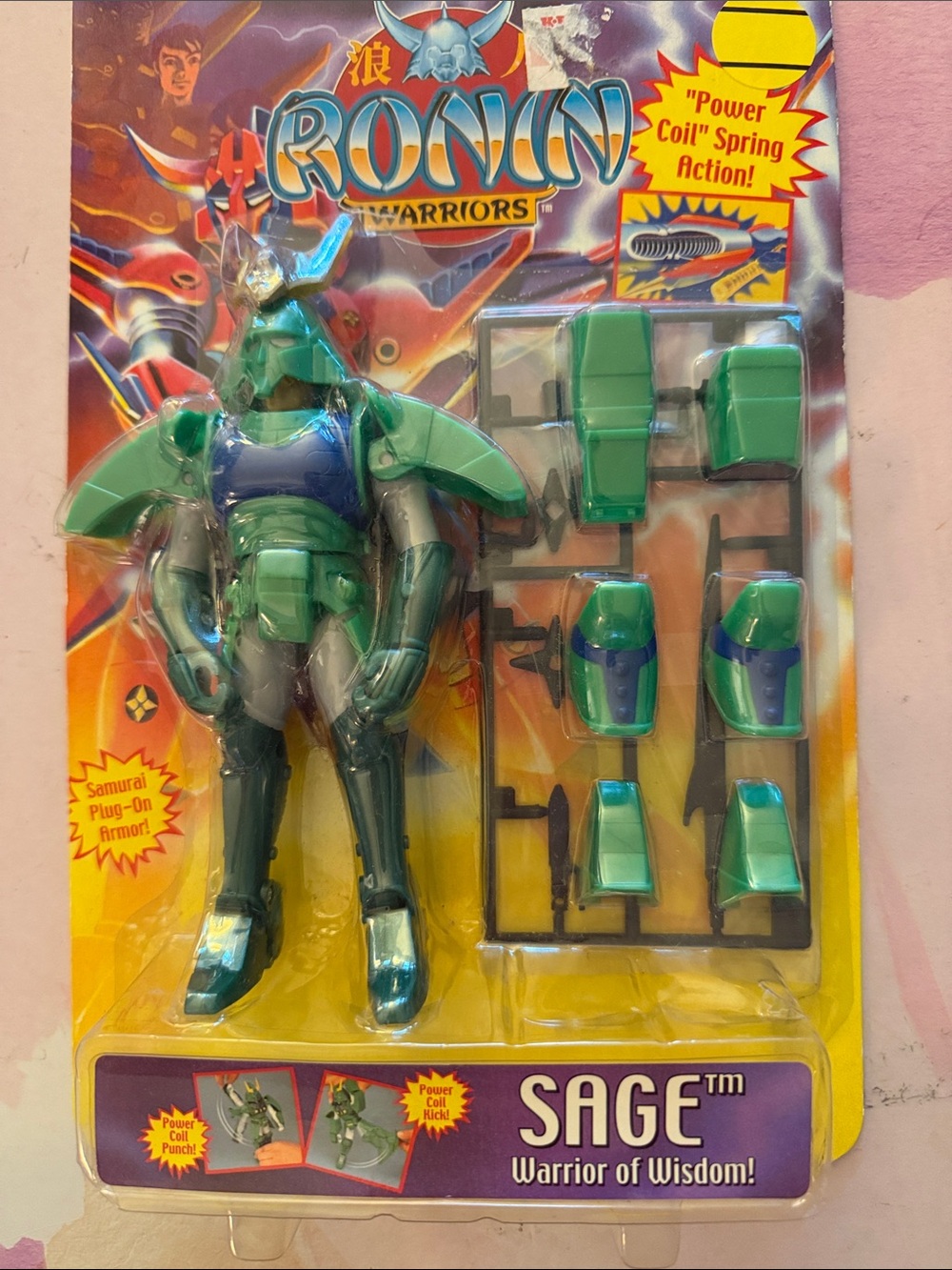 adidas Ronin Warriors Sage Action Figure in Green and Teal Armor